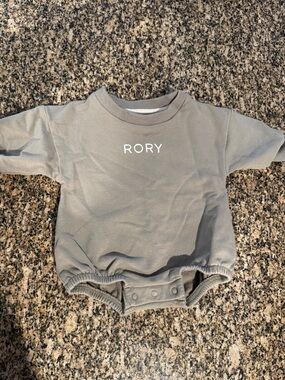 RORY Caden Lane Personalized Bubble Romper 0-3 M